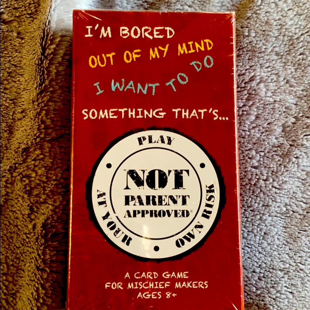 Not parent approved~ card game